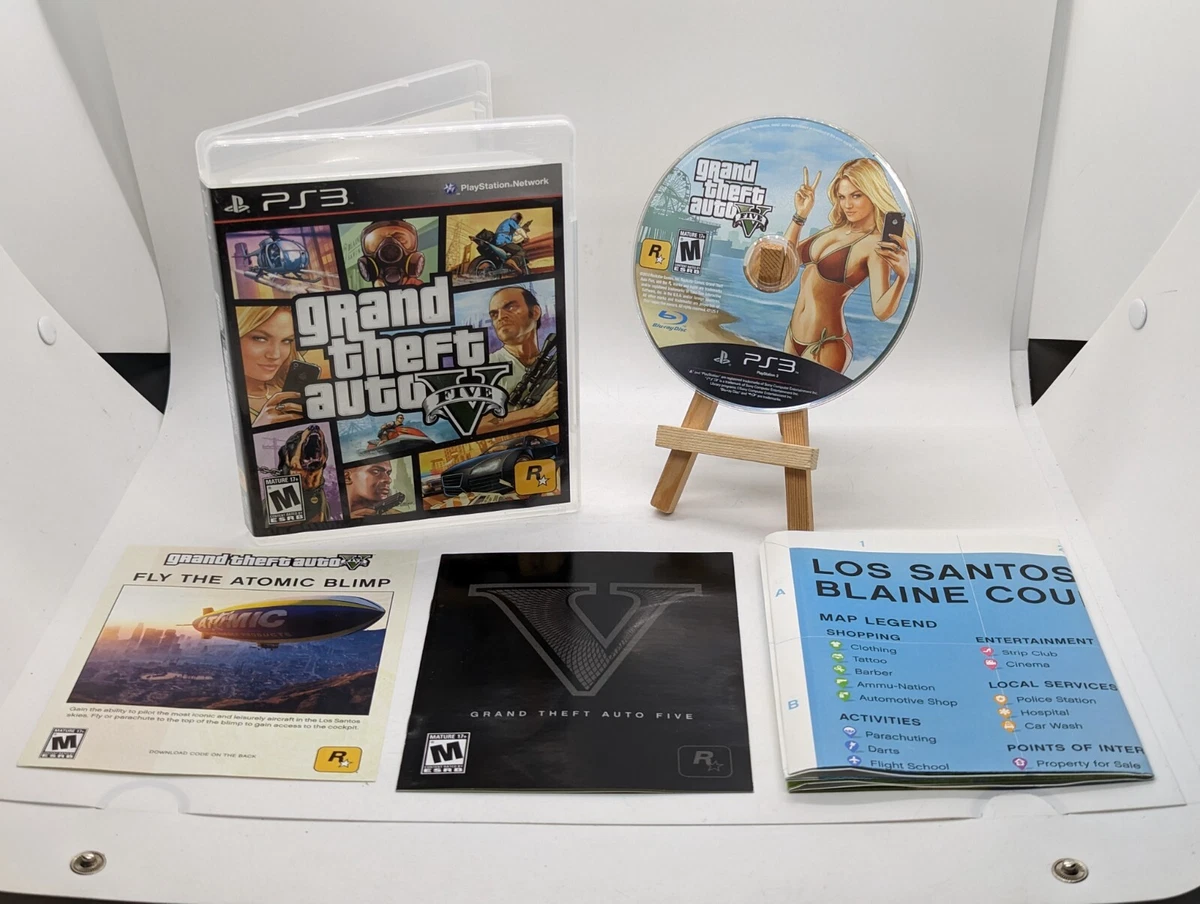 Grand Theft Auto V GTA 5 Sony PlayStation 3 PS3 CIB Complete With.
