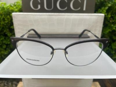 Dsquared2 Grenoble DQ5172 020 Grey Cat Eye 52mm 16 135 Glasses Frames NOS