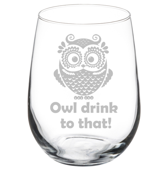 14 oz stemless wine glass Monogrammed Colored Wine Glass Green Wine Glass