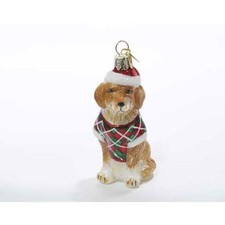 Golden Retriever Noble Gems Glass Ornament