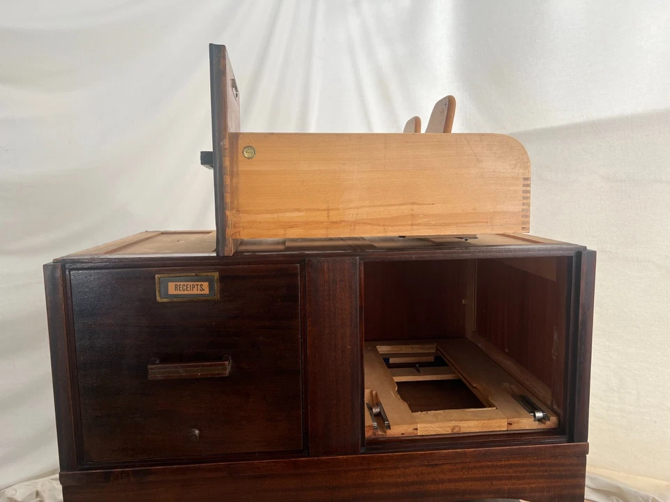 Antiguo archivador Macey apilable librería expositora caoba cuatro cajones 1914 Foto 4 de 4