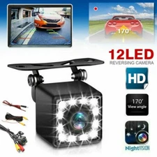 170° HD CMOS Car Rear View Reverse Backup Camera 12 Led Waterproof Night Vision