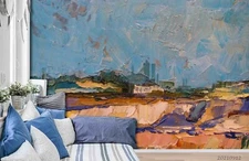 3D Oil Landscape Wallpaper Wall Mural Removable Self-adhesive Sticker9080