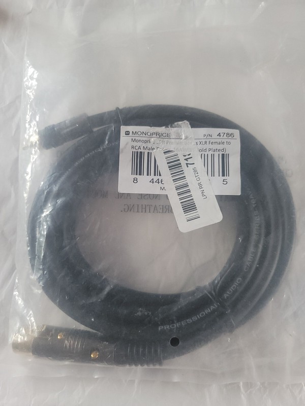 XLR to RCA Cable XLR Female to RCA Male HiFi Audio Cable