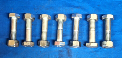 HEX HEAD BOLTS W/ NUTS 307B 5/8