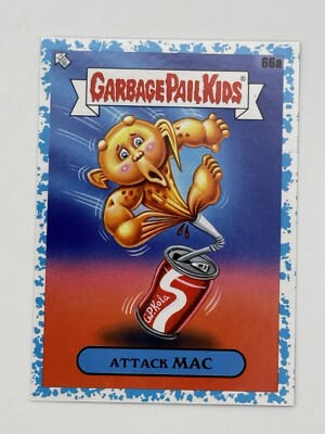 2023 Garbage Pail Kids Intergoolactic Mayhem #66a ATTACK MAC Blue Parallel 01/99
