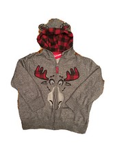 Souvenir  s Northern Reindeer With Ears Hoodie Kids Size 6