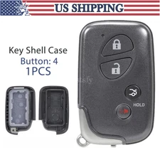 for Lexus GX LX RX LS E IS GS Series 4 Button Remote Key Fob Shell Case Cover US
