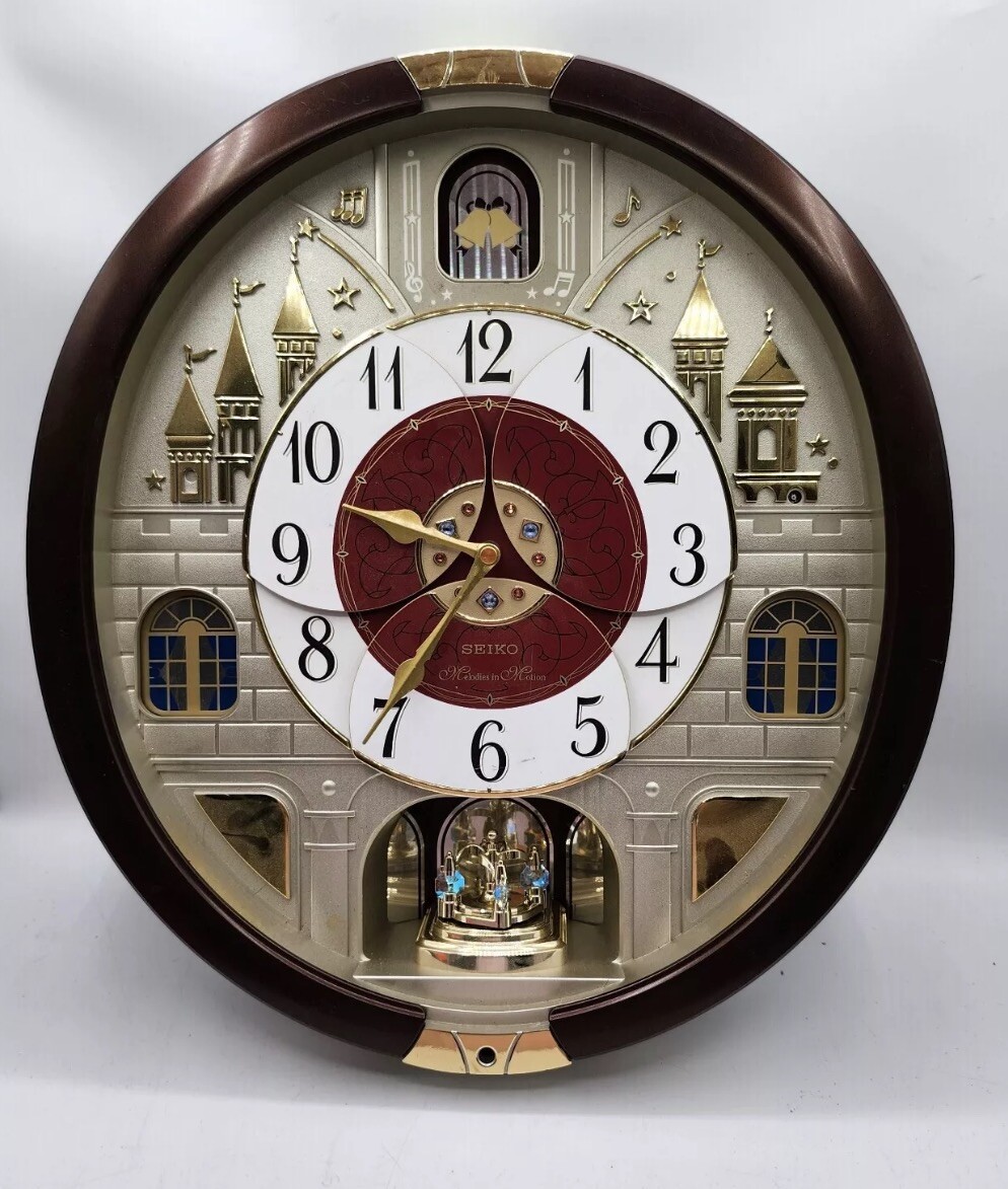 EUC Seiko Melodies In Motion Musical Wall Clock Beatles Songs eBay