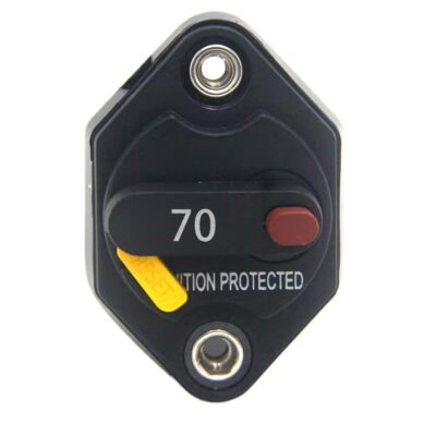 Circuit Breaker 70A Fuse Inverter Manual Reset Button Auto Truck RV Waterproof