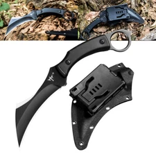 9" Claw Knife Tactical Combat Survival Machete Full Tang Fixed Blade w/Sheath