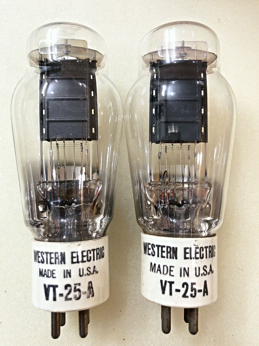 Western Electric VT-25A 10Y VT-25 210 Gold Grid Double Western Electric VT-25A 10Y VT-25 210 Gold Grid Double