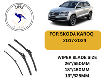 WIPER BLADES FOR SKODA KAROQ 2017-2024 (NU)