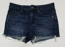 Universal Thread Dark Wash Women's Cut-Off High Rise Shortie Shorts Size 2/26