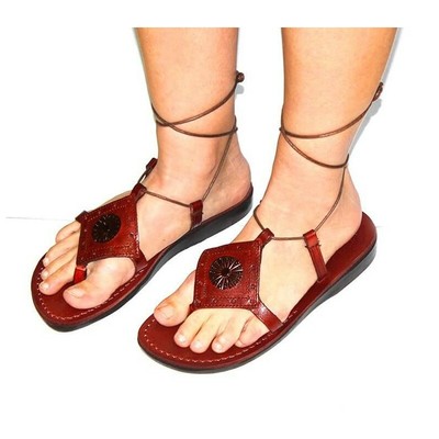 Inexpensive leather sandals made in Jersalem. $27 | Work shoes women, Jesus sandals, Womens 