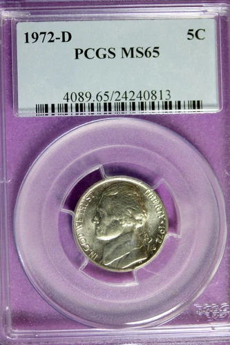 1972 - D NGC MS65 JEFFERSON NICKEL!! #B32379
