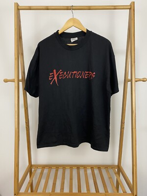 VTG Executioners Hangman Headsman Capital Punishment Black T-Shirt Size XL