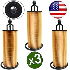 3Pcs Oil Filter 68191349AB For Chrysler 300 Dodge Durango Jeep Grand Cherokee