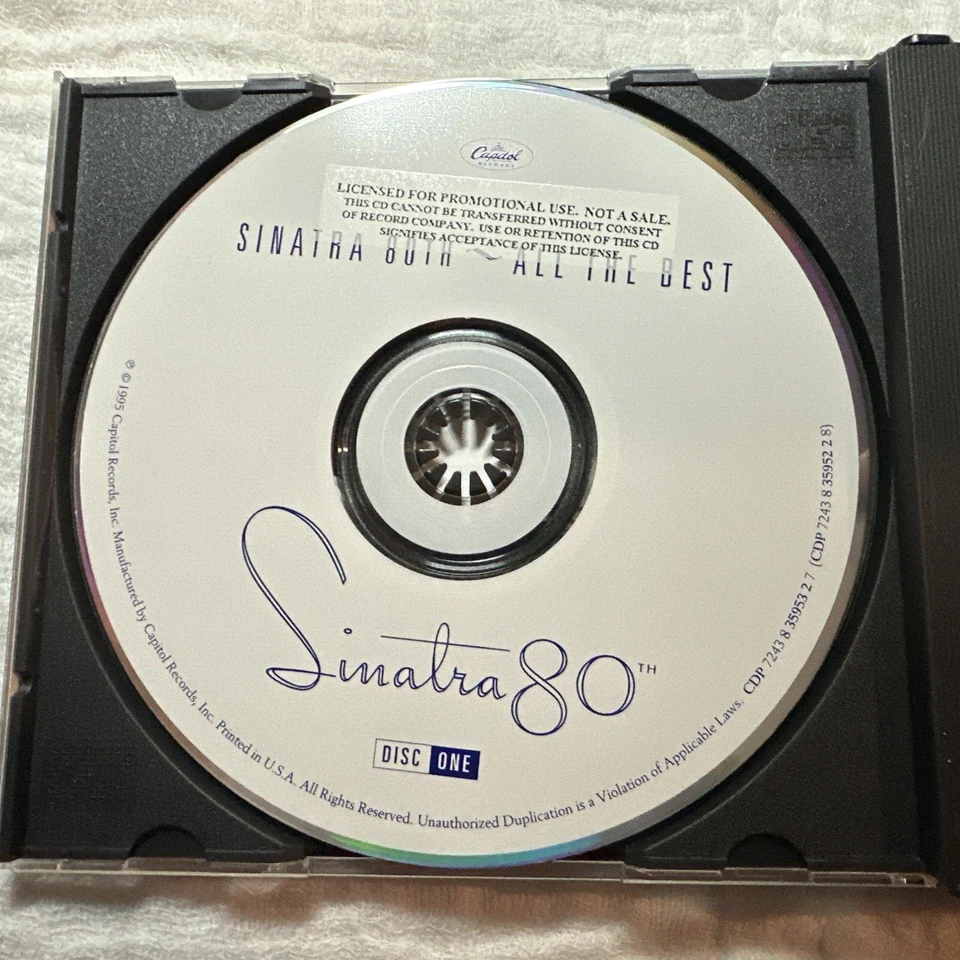 FRANK SINATRA - SINATRA 80TH ALL THE BEST - 2CD 1995 CAPITOL FIRST EDITION PROMO Foto 3 de 4