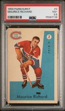 1959-60 MAURICE RICHARD #2 Parkhurst PSA 3.5 Montreal Canadiens HALL OF FAME