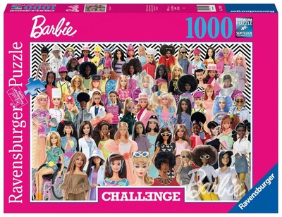 Ravensburger Puzzle 17159 - Barbie Challenge - 1000 Teile Barbie Puzzle für Erw