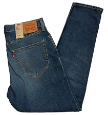 Levis 512 Slim Taper Flex Eco Stretch Mens Jeans 34X32 Ripped W34L32 #0775 Levi