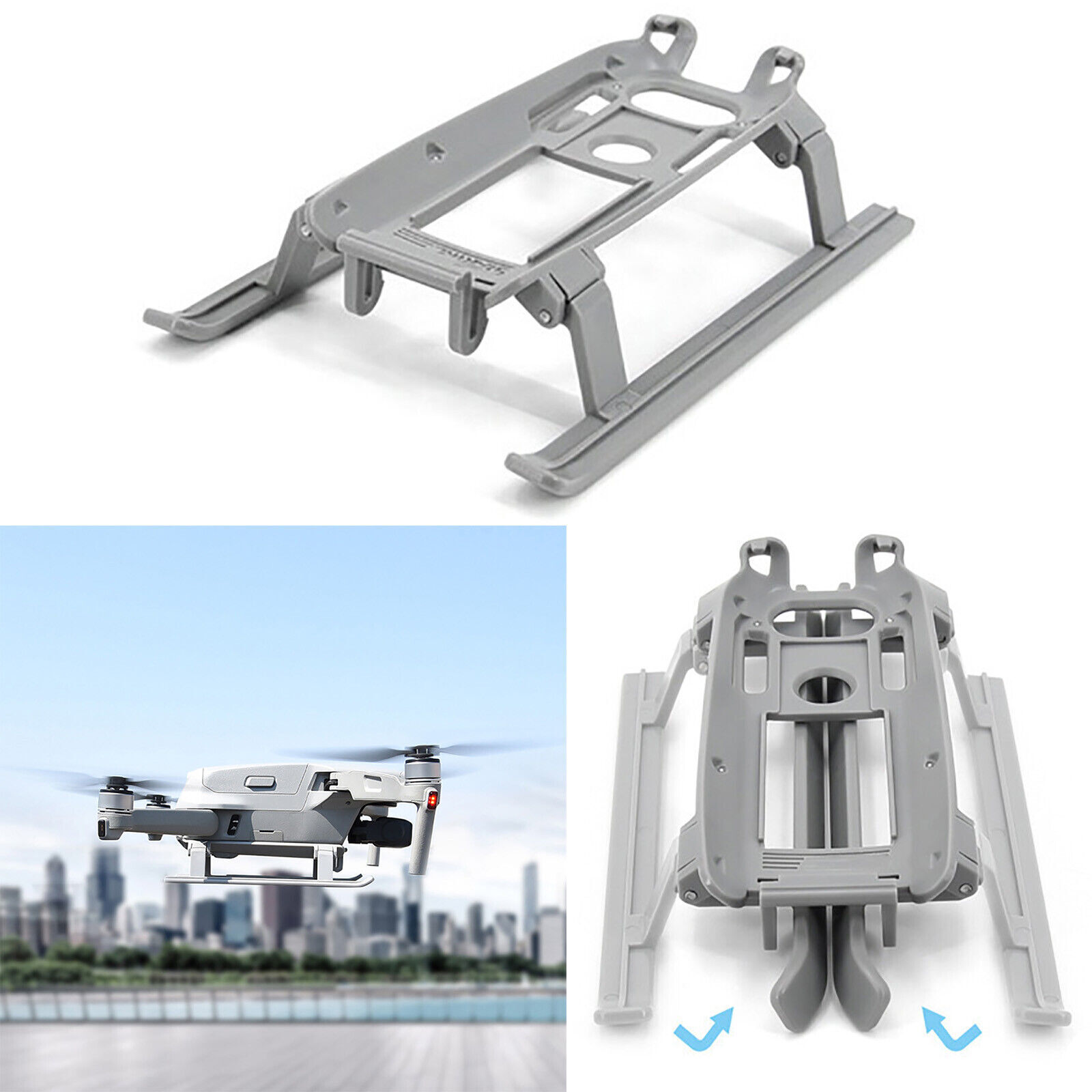 Drone Heightened 20mm Landing Gear Skid Leg Holder Extended for DJI Mavic Air 2S-image