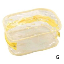 NEW Waterproof Travel Bag Set Transparent Makeup Toiletry Clear Pouch UK Wash