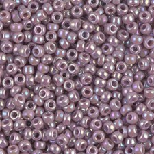 Miyuki Round Rocaille Seed Beads Size 8/0 Opaque Mauve AB 22GM-Tube 8-478
