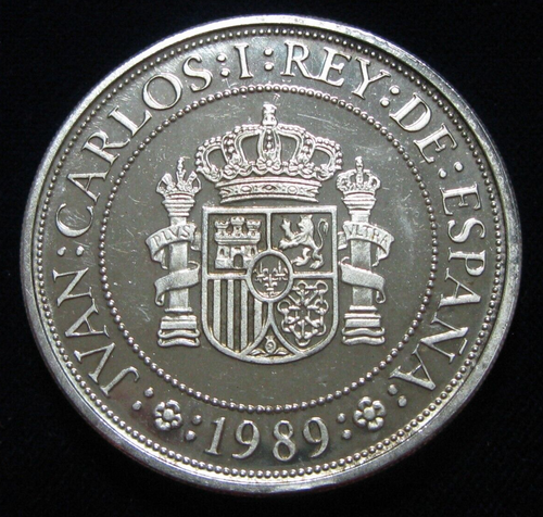 ZALDI2010 - ESPAÑA . 5000 PESETAS DE 1989 , PLATA - Photo 2 sur 2