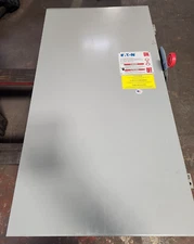 😎 NEW EATON 400 AMP FUSED SAFETY SWITCH 240V 1 PHASE 125 HP  TYPE 3R DG225NRK