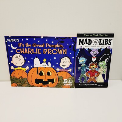 2 Kids Mad Libs, Peanuts Charlie Brown Halloween Book and Word Games