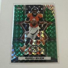 2022 Panini Mosaic National Pride Green Prizm Russell Wilson #257 Denver Broncos