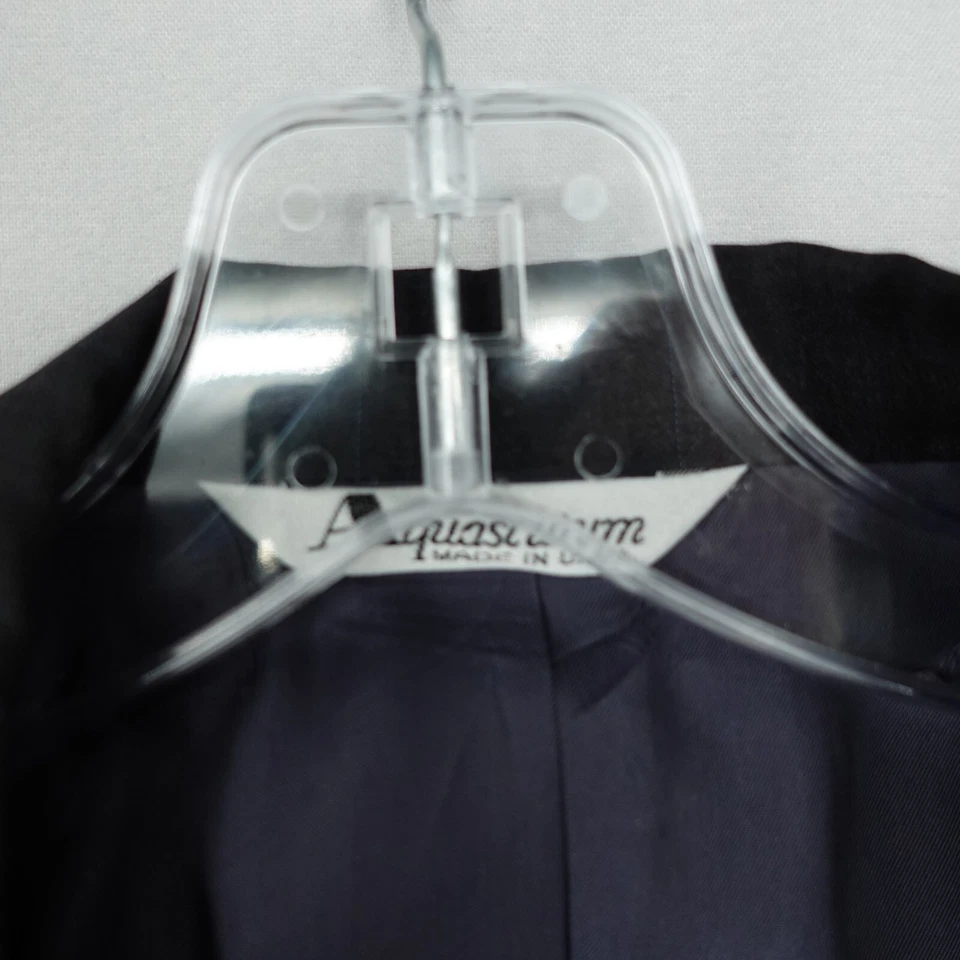 Vintage Aquascutum Of London Mens Gray Wool Sport Coat Blazer Jacket Size 42R - Image 4 of 4