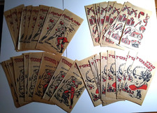 Davy Crockett Lot Of 40 Iron On Transfers Vintage Decals Cowboys Wild West 1950s
