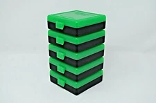 BERRY'S PLASTIC AMMO BOXES (10) ZOMBIE-BLACK 100 Round 40 S&W / 45 ACP 