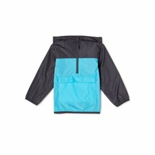 Wonder Nation Boys Size 3T Packable Colorblock Windbreaker Jacket Coat Teal NWT