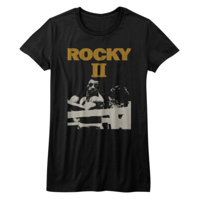Rocky 2 Apollo In The Ring Smashing Rocky In The Face Women's Fitted T Shirt 