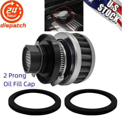 #ad Valve Cover Crankcase Breather One Way For BMW N54 Mercedes 2 Prong Oil Fill Cap $43.99