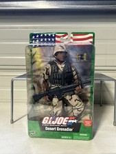 Vintage 2003 G.I. Joe African American Desert Grenadier Figure  Sealed New MOC