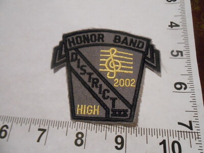  Honor Band District III 2002 District 3   embroidered patch    free shipping