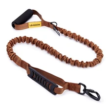 6FT Reflective Bungee Dog Leash Shock Absorbing Padded Traffic Handle