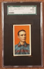 1909 El Principe De Gales Portrait T206 Clark Griffith Yankees Baseball Card SGC