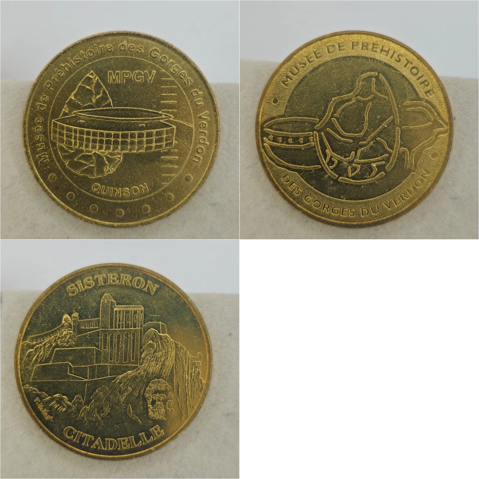 Alpes 04 - Lot Jetons Touristiques Médailles Souvenirs Monnaie de Paris