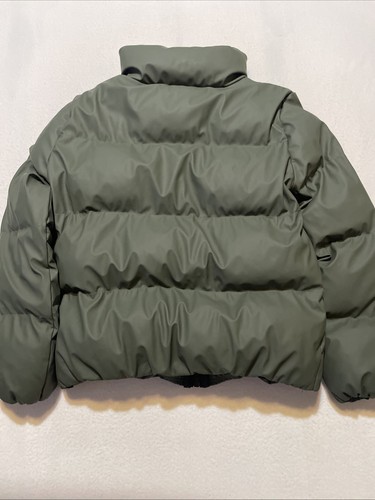 WOMEN'S JUICY COUTURE BLACK LABEL PUFFER JACKET SMALL LOS ANGELES GREEN Y2K - Picture 12 of 12
