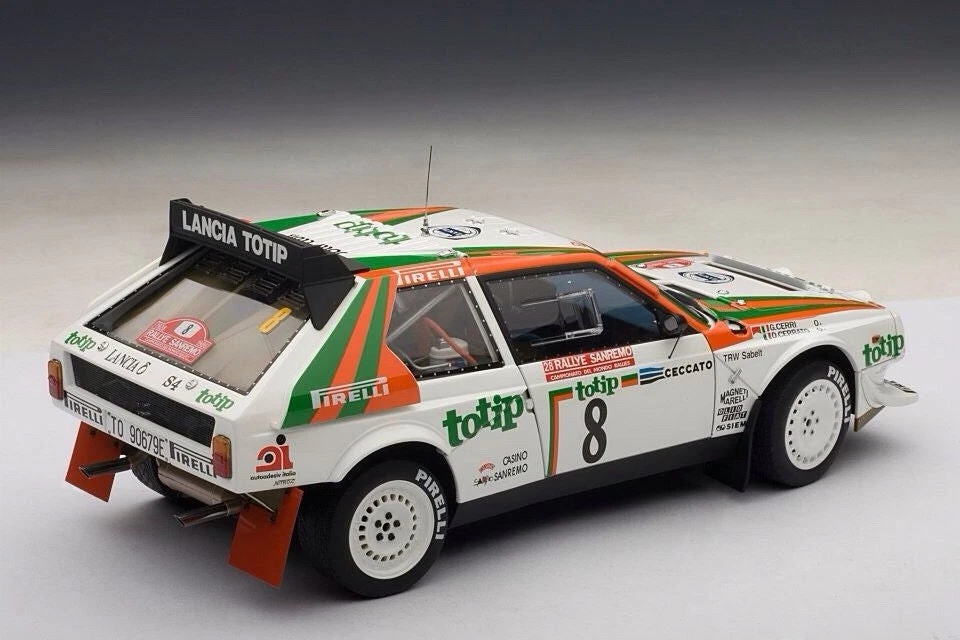 1:18 Autoart LANCIA DELTA S4 RALLY SANREMO 1986 N.8 G.CERRI/D.CERRATO 88618 - Immagine 2 di 4
