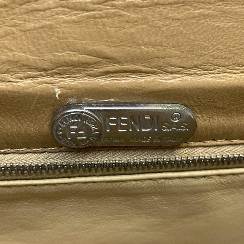 Auth FENDI - 15079 Beige Leather Shoulder Bag - Picture 8 of 8