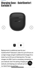 Brand New Bose Quietcomfort Earbuds  Charging Case Only Black No Earbuds 