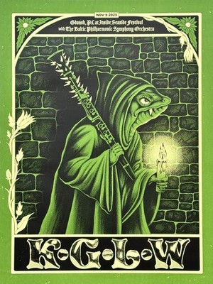 King Gizzard & The Lizard Wizard Porland 2025 Concert Poster