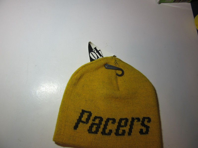 NBA, Indiana Pacers Beanie Hat  Gold w/Blue NEW WITH TAGS